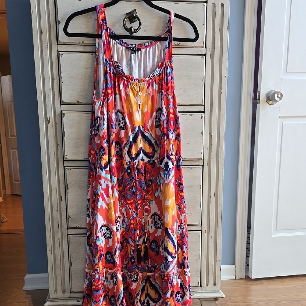 Vibrant Multicolor Sleeveless Dress